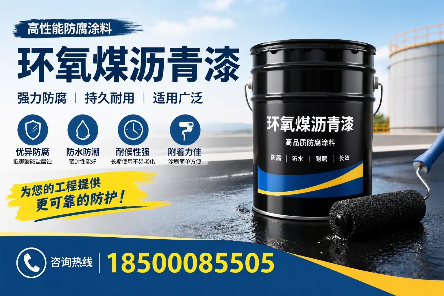 环氧煤沥青漆的施工步骤详解,新星装修必备知识